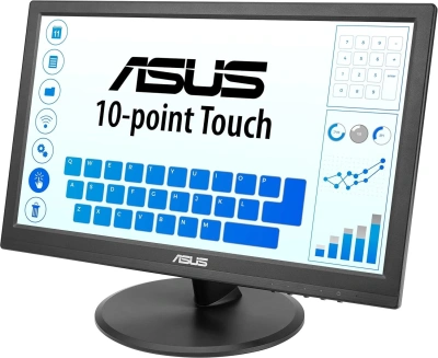 Монитор Asus 15.6" VT169HE черный IPS LED 5ms 16:9 HDMI матовая 1000:1 220cd 178гр/178гр 1920x1080 60Hz VGA FHD Touch 4.11кг