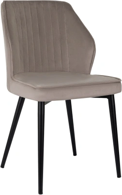 Стул для дома Бюрократ CH-K5_2 комплект 2шт т.бежевый Holland 61 металл черный на ножках (CH-K5_1/HL61_2)