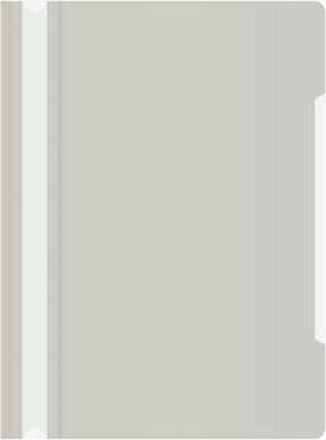 Папка-скоросшиватель Бюрократ -PS20GREY A4 прозрач.верх.лист пластик серый 0.12/0.16