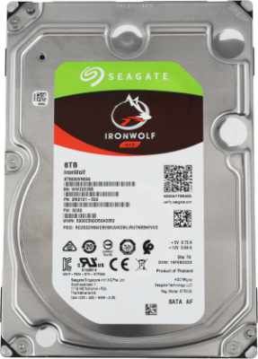 Жесткий диск Seagate SATA-III 8TB ST8000VN004 NAS Ironwolf 4KN (7200rpm) 256Mb 3.5"