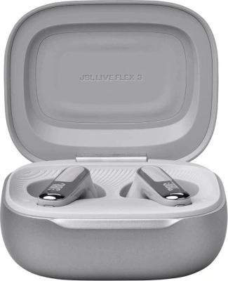Гарнитура вкладыши JBL Live Flex 3 серебристый беспроводные bluetooth в ушной раковине (JBLLIVEFLEX3SIL)