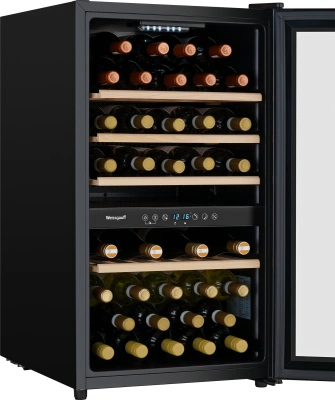 Винный шкаф Weissgauff WWC-49 DB DualZone 1-нокамерн. черный