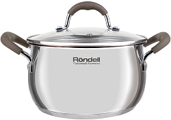 Кастрюля Rondell Konzept RDS-1229 3.3л. d=20см (с крышкой) стальной