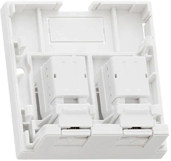 Розетка Nikomax NMC-WO2UD2-FT-ST-WT информ. Keystone RJ45 2 кат.5E UTP бел.