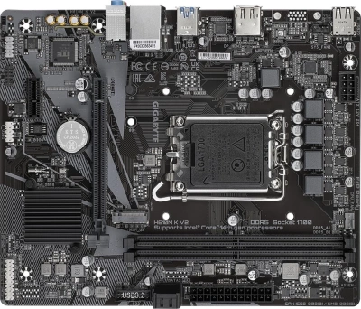 Материнская плата Gigabyte H610M K V2 Soc-1700 Intel H610 2xDDR5 mATX AC`97 8ch(7.1) GbLAN+HDMI+DP
