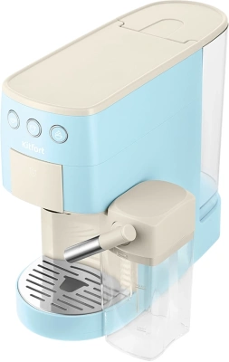 Кофеварка рожковая Kitfort КТ-7466 1450Вт голубой/белый