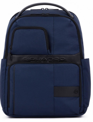 Рюкзак Piquadro Wollem CA6238W129/BLU синий полиэстер/натур.кожа