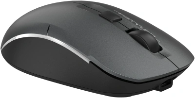 Мышь A4Tech Fstyler FB26CS Air2 серый/черный оптическая 2000dpi silent беспров. BT/Radio USB для ноутбука 4but (FB26CS AIR2 SMOKY GREY)