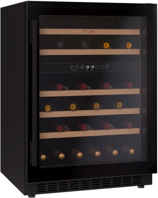 Винный шкаф Lex LWD6046BL dual zone 1-нокамерн. черный
