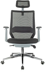 Кресло эргономичное Бюрократ MC-G615N-H черный Elastic-102 Neo Black сетка/ткань с подголов. крестов. алюминий