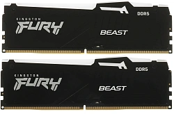 Память DDR5 2x32GB 5600MHz Kingston KF556C40BB2AK2-64 Fury Beast RGB RTL Gaming PC5-44800 CL40 DIMM 288-pin 1.25В dual rank с радиатором Ret