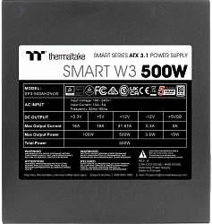 Блок питания Thermaltake ATX 500W Smart W3 Gen.5 80+ white (20+4pin) APFC 120mm fan 4xSATA RTL
