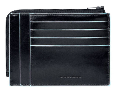 Чехол для кредитных карт Piquadro Blue Square PU1243B2R/N черный натур.кожа