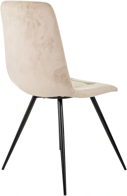 Стул для дома Бюрократ CH-K1 бежевый Holland 06 металл черный на ножках (CH-K1_1/HL07)