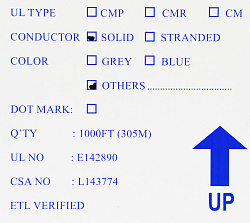 Кабель информационный Lanmaster TWT-5EUTP-OUT кат.5E UTP 4 пары 24AWG PE внешний 305м черный