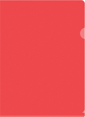 Папка-уголок Buro -E120BU/RED тисненый A4 пластик 0.12мм красный