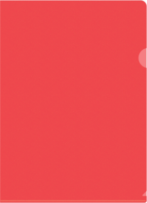 Папка-уголок Silwerhof Eco тисненый A4 пластик 0.12мм красный