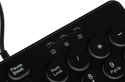 Клавиатура Оклик 420MRL черный USB slim Multimedia LED