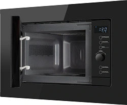 Микроволновая печь Weissgauff HMT-620 BG Grill 20л. 700Вт черный (встраиваемая)