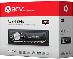 Автомагнитола ACV AVS-1724W 1DIN 4x45Вт (31046)