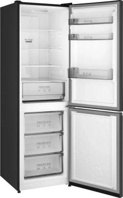 Холодильник Weissgauff WRK 185 Total NoFrost Inverter Black 2-хкамерн. черный