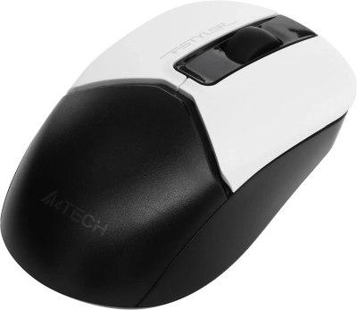 Мышь A4Tech Fstyler FB12 белый/черный оптическая 1200dpi беспров. BT/Radio USB 3but (FB12 PANDA)