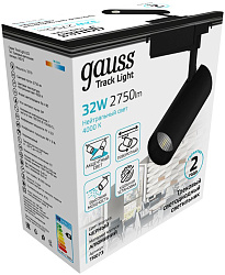 Светильник Gauss TR073 4000K цв.св.:белый нейтральный черный