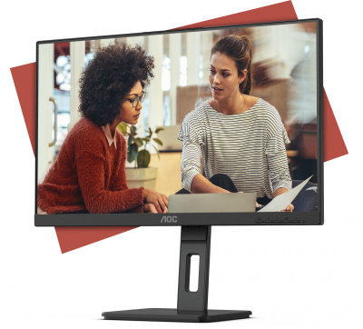 Монитор AOC 24" 24E3QAF черный IPS LED 16:9 HDMI M/M матовая HAS Piv 300cd 178гр/178гр 1920x1080 75Hz VGA DP FHD 4.45кг