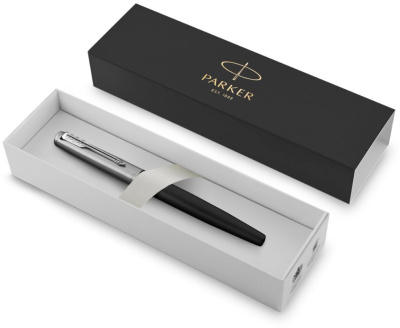 Ручка перьев. Parker Jotter Core F63 (CW2030947) Bond Street Black CT M сталь нержавеющая подар.кор.