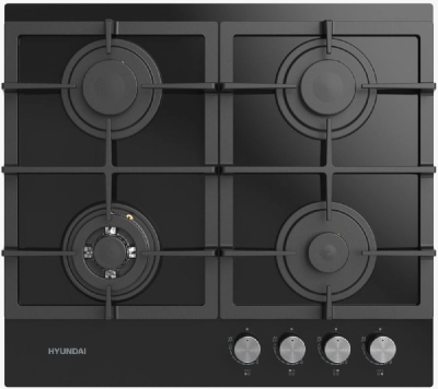 Газовая варочная поверхность Hyundai HHG 6434 BG черный