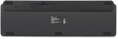 Клавиатура Оклик K859W серый/черный USB беспроводная slim Multimedia (2002136)