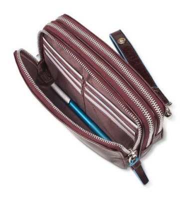 Клатч мужской Piquadro Blue Square AC2141B2R/MO красное дерево натур.кожа