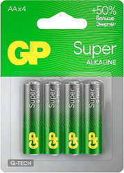 Батарея GP Super 15AA21-2CRSBC4 AA (4шт) блистер