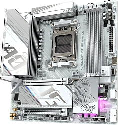 Материнская плата Gigabyte X870M AORUS ELITE WIFI7 ICE Socket AM5 AMD X870 4xDDR5 mATX AC`97 8ch(7.1) 2.5Gg RAID+HDMI