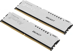 Память DDR5 2x32GB 6400MHz Kingston KF564C32BWK2-64 Fury Beast RTL Gaming PC5-51200 CL32 DIMM 288-pin 1.4В kit dual rank с радиатором Ret
