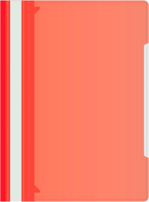 Папка-скоросшиватель Бюрократ -PS-K20RED A4 прозрач.верх.лист карм.на лиц.стор. пластик красный 0.12/0.16