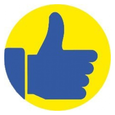 Этикетки Avery Zweckform 3861 250шт на листе диаметр 19мм/70г/м2/желтый самоклей. универсальная