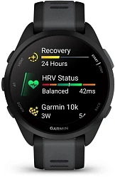 Смарт-часы Garmin Forerunner 165 30.4мм 1.2" AMOLED корп.черный рем.черный разм.брасл.:126-203мм (010-02863-20)