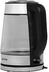 Чайник электрический Vitek VT-7017 1.8л. 2200Вт прозрачный корпус: стекло