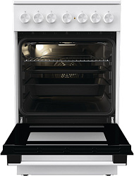 Плита Электрическая Gorenje GEC5B41WG белый стеклокерамика (без крышки)