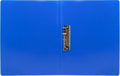 Папка метал.зажим Silwerhof Eco A4 пластик 0.5мм синий