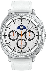 Смарт-часы Samsung Galaxy Watch 8 Classic LTE 46мм 1.34" Super AMOLED корп.серебристый рем.белый (SM-L505FZWACAU)