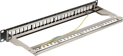 Патч-панель наборная Lanmaster LAN-PPN24OK-STP 19" 1U 24x FTP