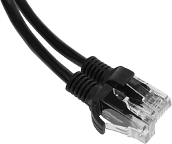 Патч-корд Premier PP12-0.5M/BK 1000Гбит/с UTP 4 пары cat.5E CCA molded 0.5м черный RJ-45 (m)-RJ-45 (m)