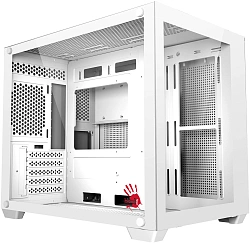 Корпус Bloody BD-CC108 белый без БП mATX 9x120mm 2xUSB3.0 audio bott PSU