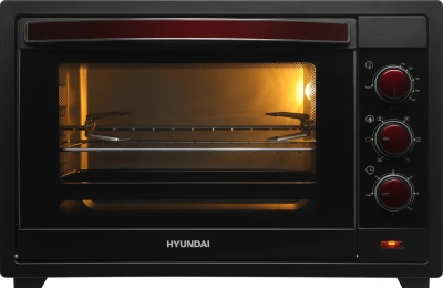 Мини-печь Hyundai MIO-HY102 50л. 2000Вт черный/красный