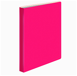 Папка с 20 прозр.вклад. Бюрократ Double Neon DNE07V20PINK A4 пластик 0.7мм розовый