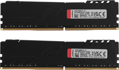 Память DDR4 2x8Gb 3200MHz Kingston KF432C16BBK2/16-SP Fury Beast Black RTL Gaming PC4-25600 CL16 DIMM 288-pin 1.35В kit dual rank с радиатором Ret