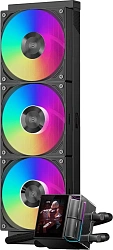 Система водяного охлаждения PcCooler DS360 Display ARGB Soc-AM5/AM4/1200/1700/1851 черный 4-pin 39.8dB Al LCD 310W Ret (DS360-BKAWXY-GL)