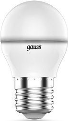 Лампа светодиодная Gauss 105102406 6Вт цок.:G45 шар 175B св.свеч.RGB (упак.:1шт)